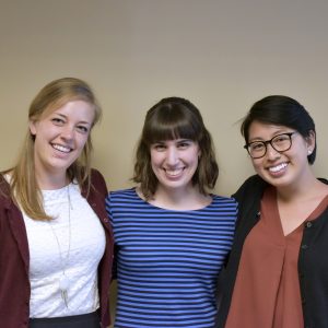 Alica Gerry, Maggie Kane and Suzanne Oh, NACSA Innovation in Education 2016-17 Fellows. (From left to right)